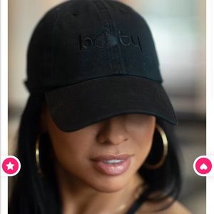 Bootybybrabants black baseball hat